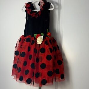 Red and Black Polka Dot Kids Costume